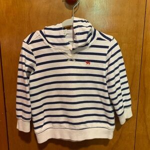💰5/$25💰 18 Month Carter's Navy and White Striped Kids Hoodie